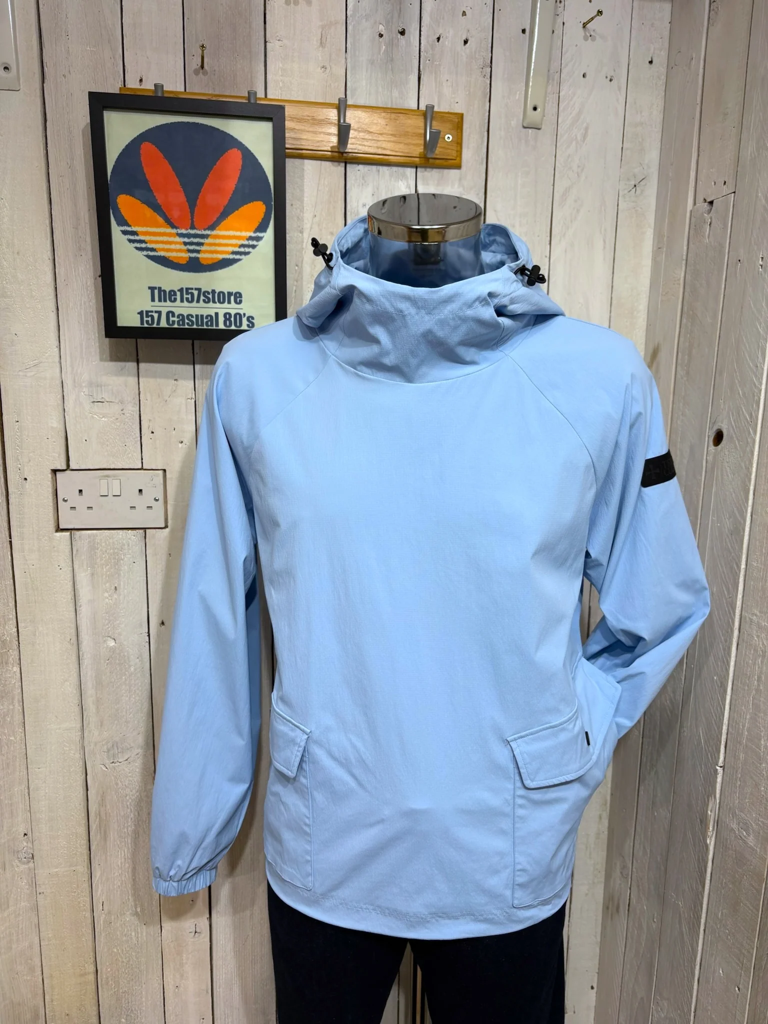 Terrace Cult Maine Track Smock - Sky Blue - Image 3