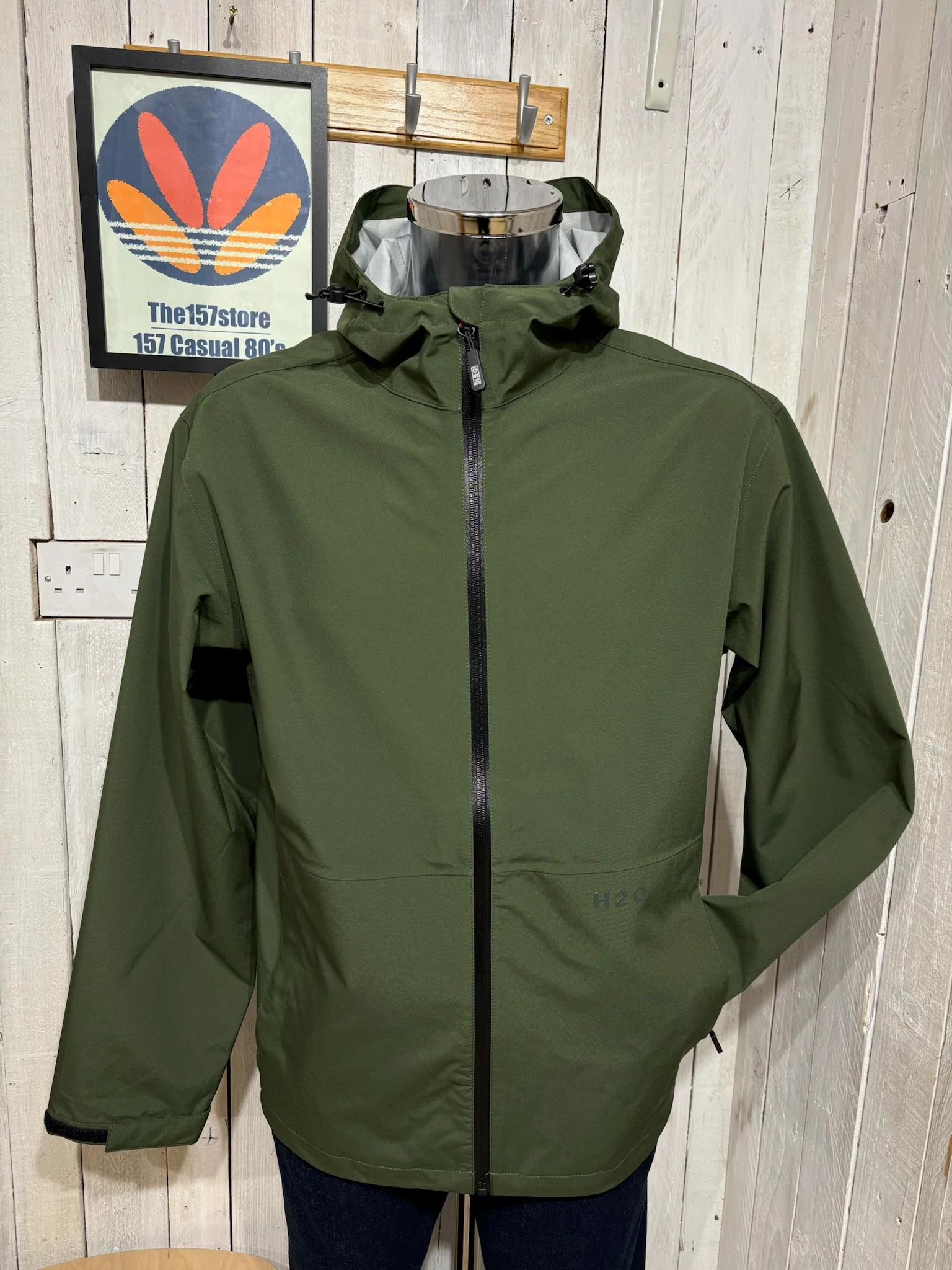 The Bornholm Jacket by H2O Denmark - Army (3x Waterproof, 6x Breathable) - Image 2