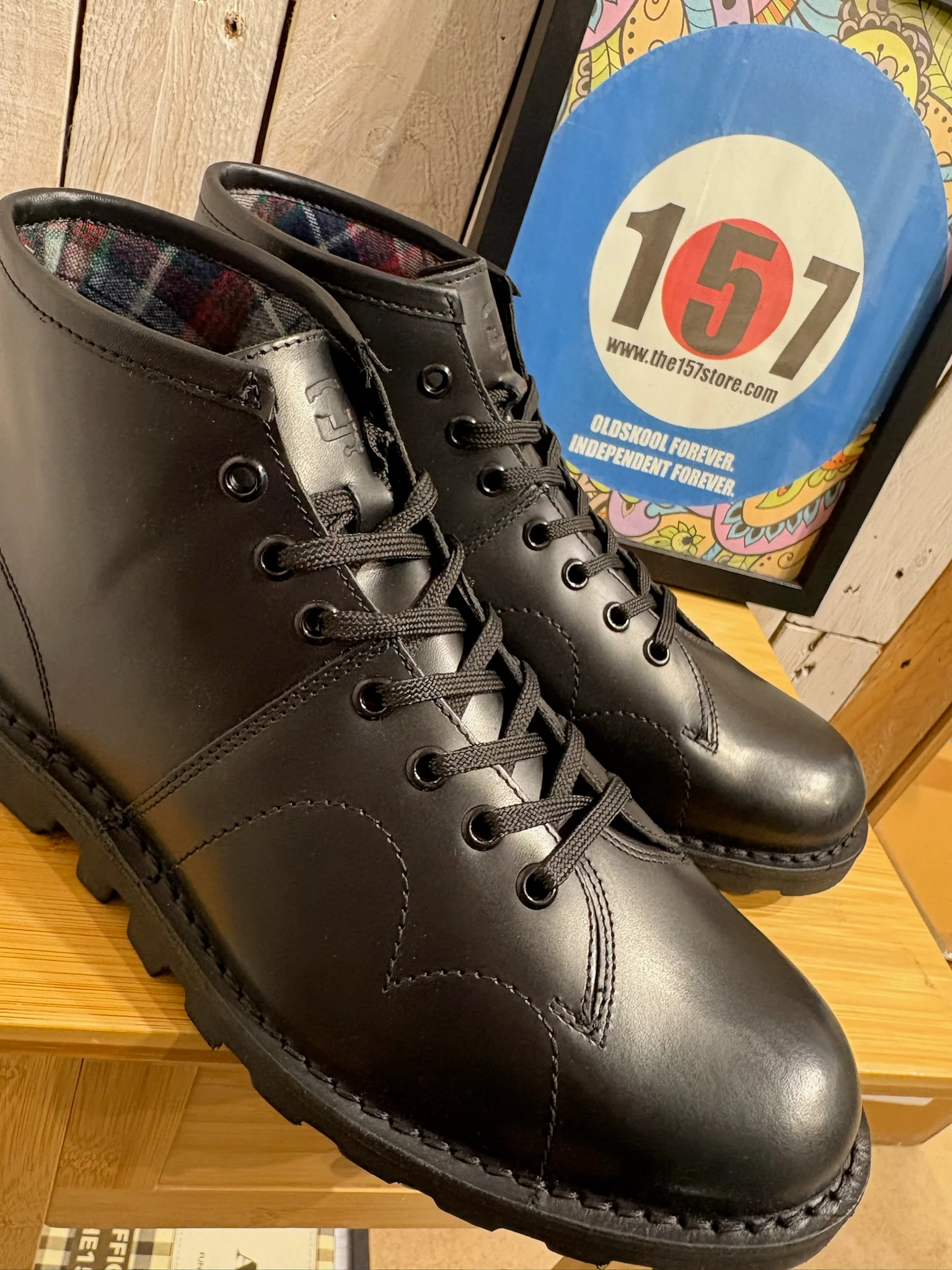 The157store Monkey Boots - Black Leather - Image 2