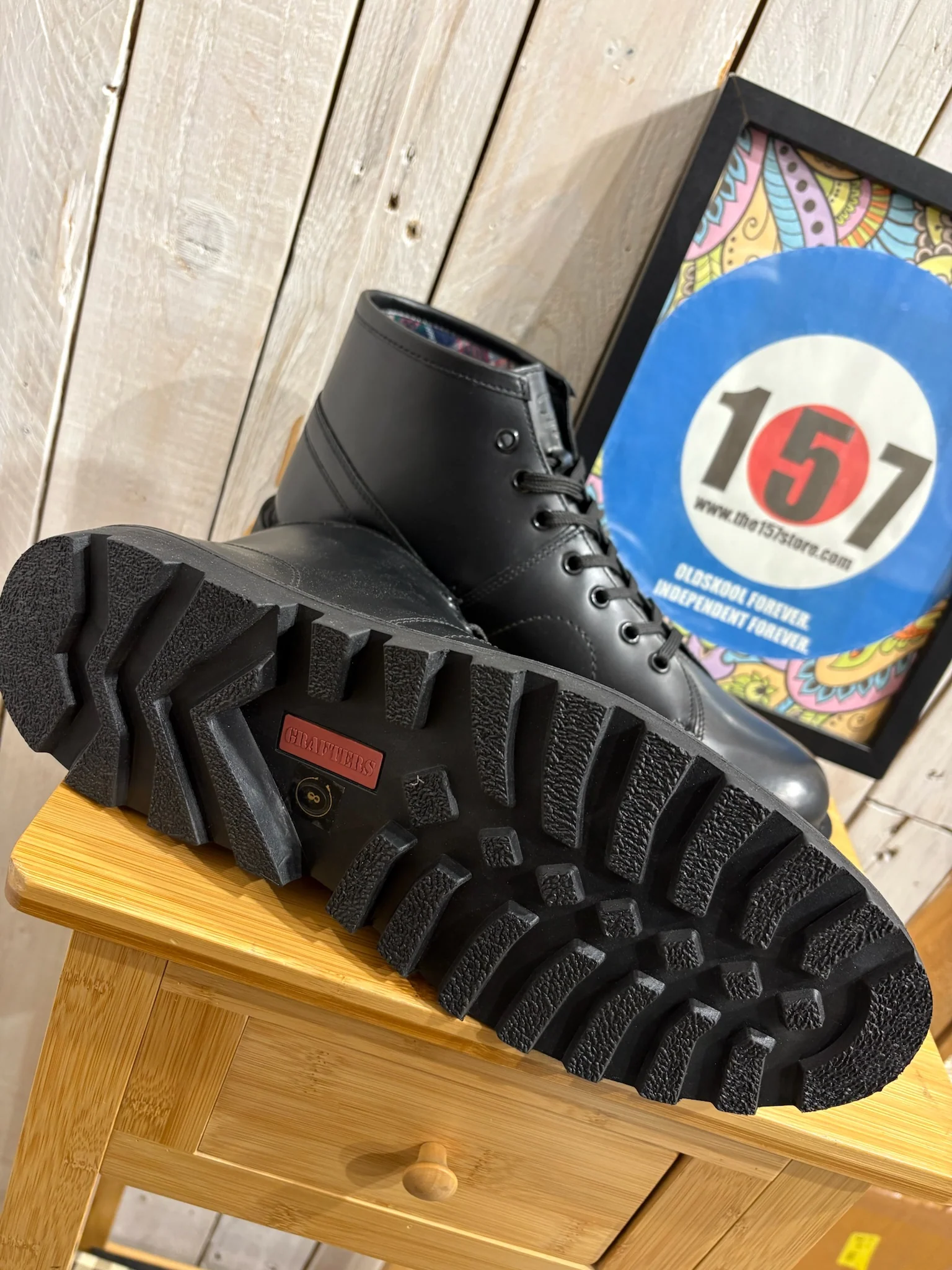 The157store Monkey Boots - Black Leather - Image 4