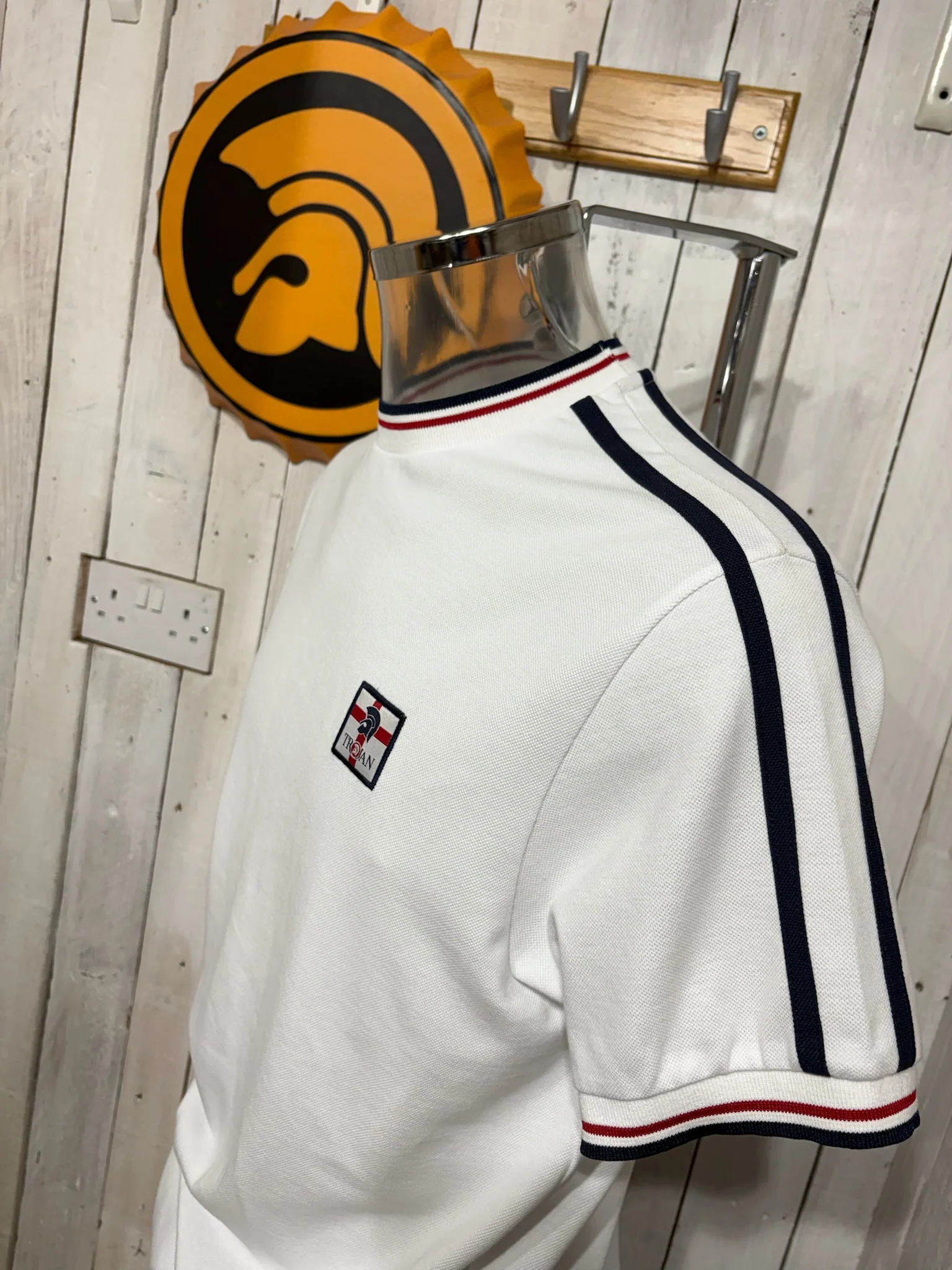 Trojan St George Shoulder Tee - White - Image 2