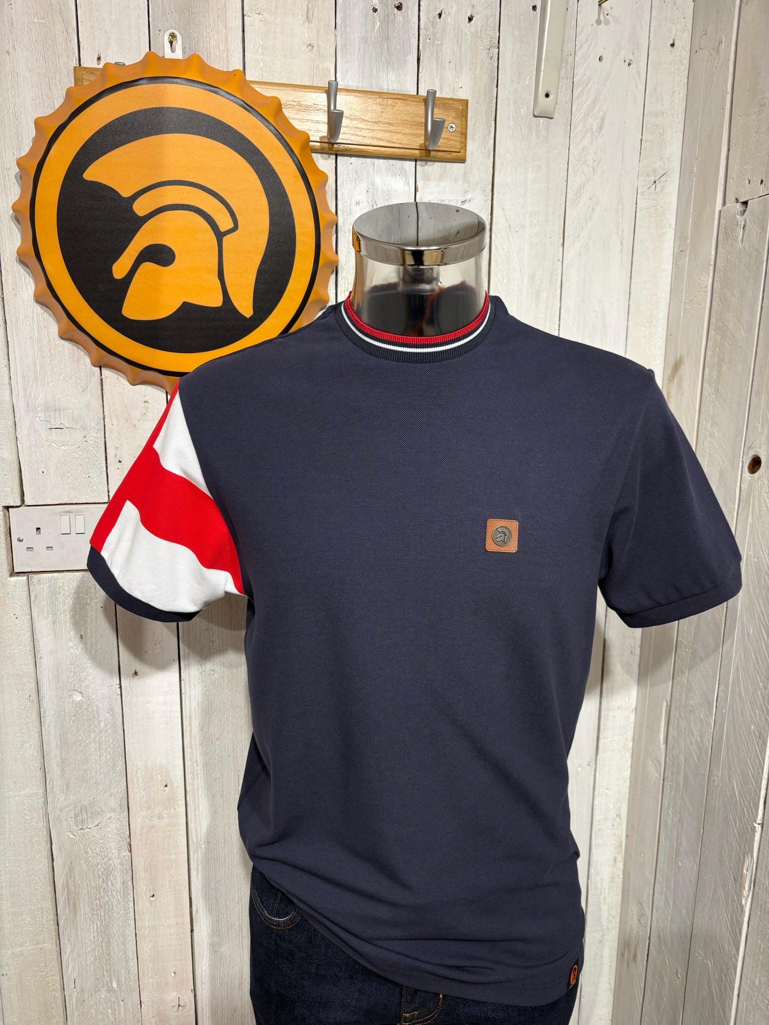 Trojan St George Sleeve Ringer Tee - England
