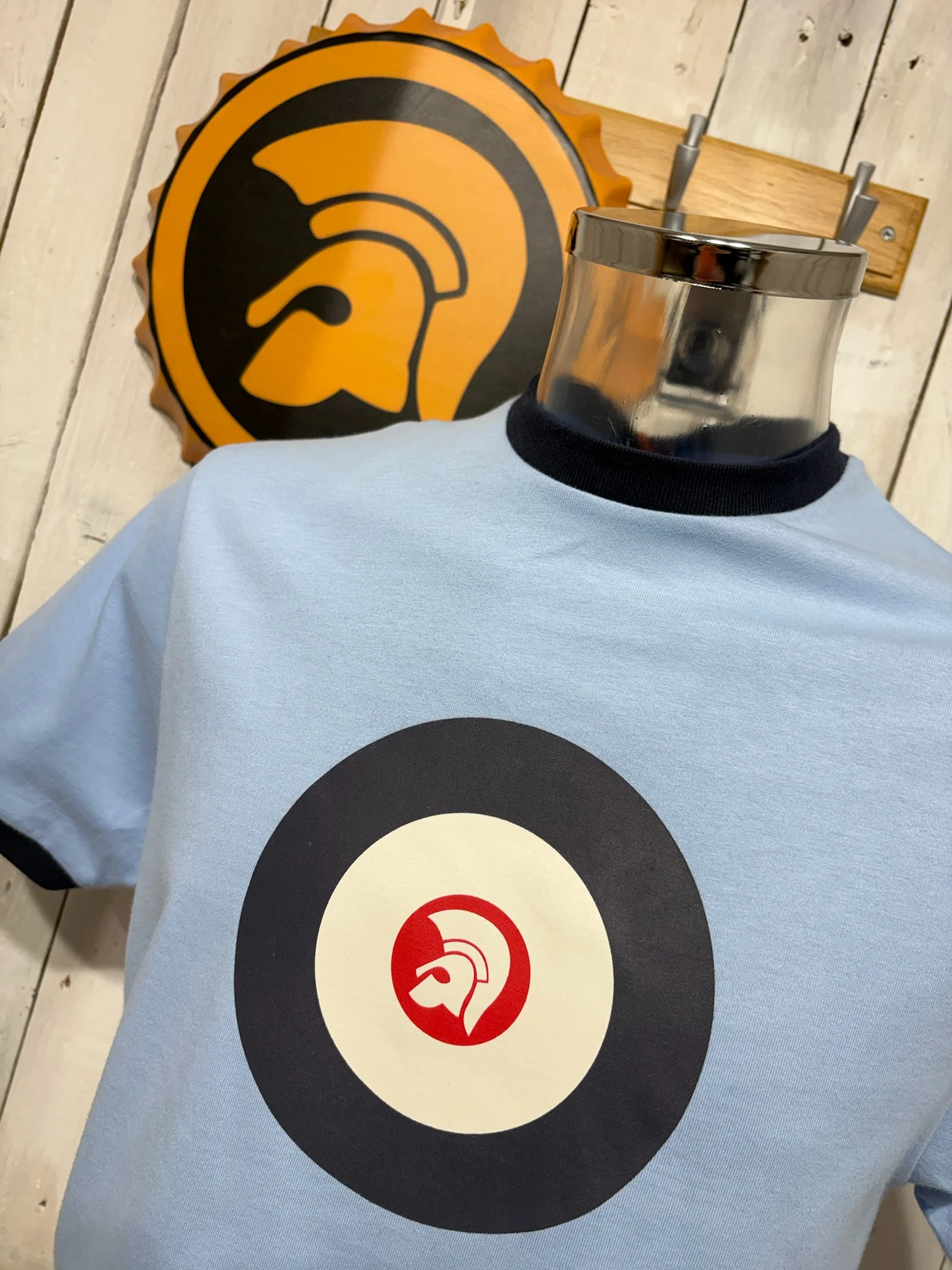 Trojan Target Tee - Powder Blue - Image 2