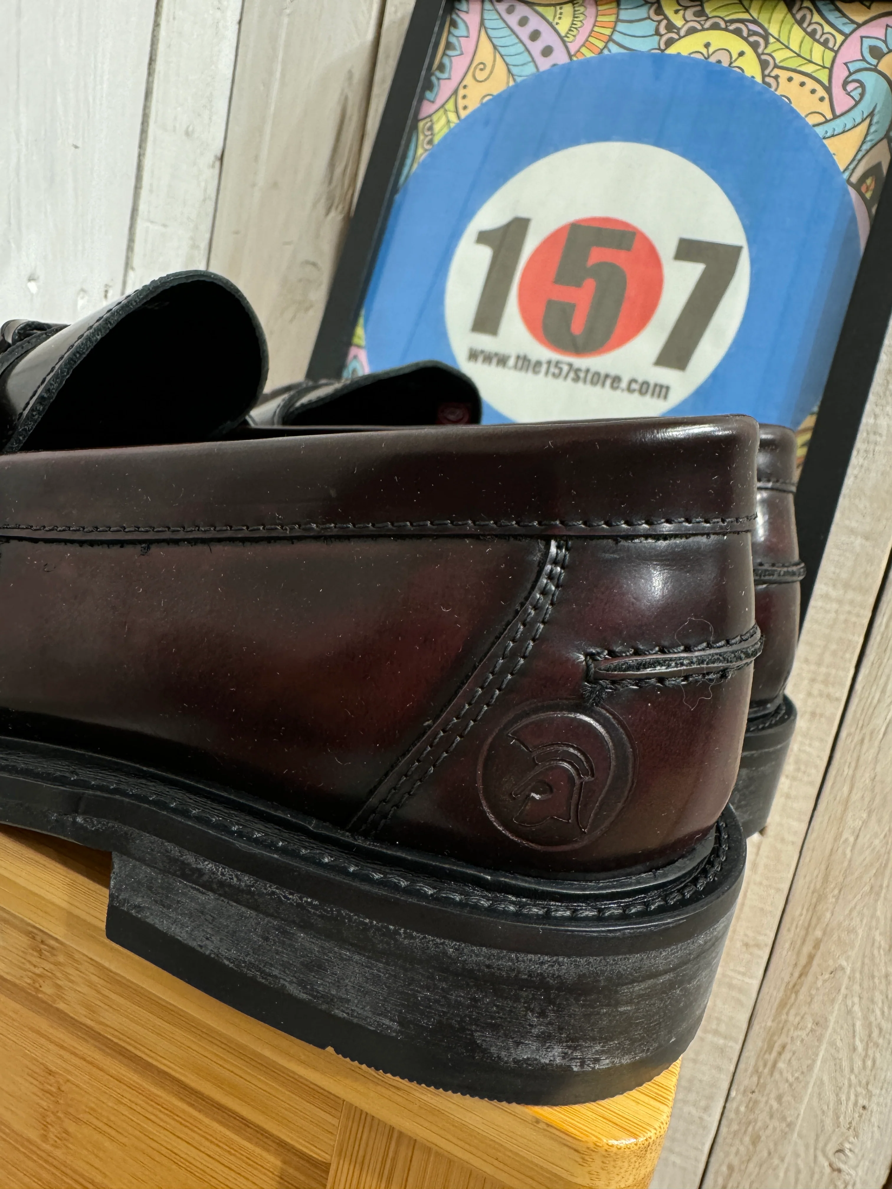 Trojan x Delicious Junction Duke Leather Loafers - Oxblood - Image 3