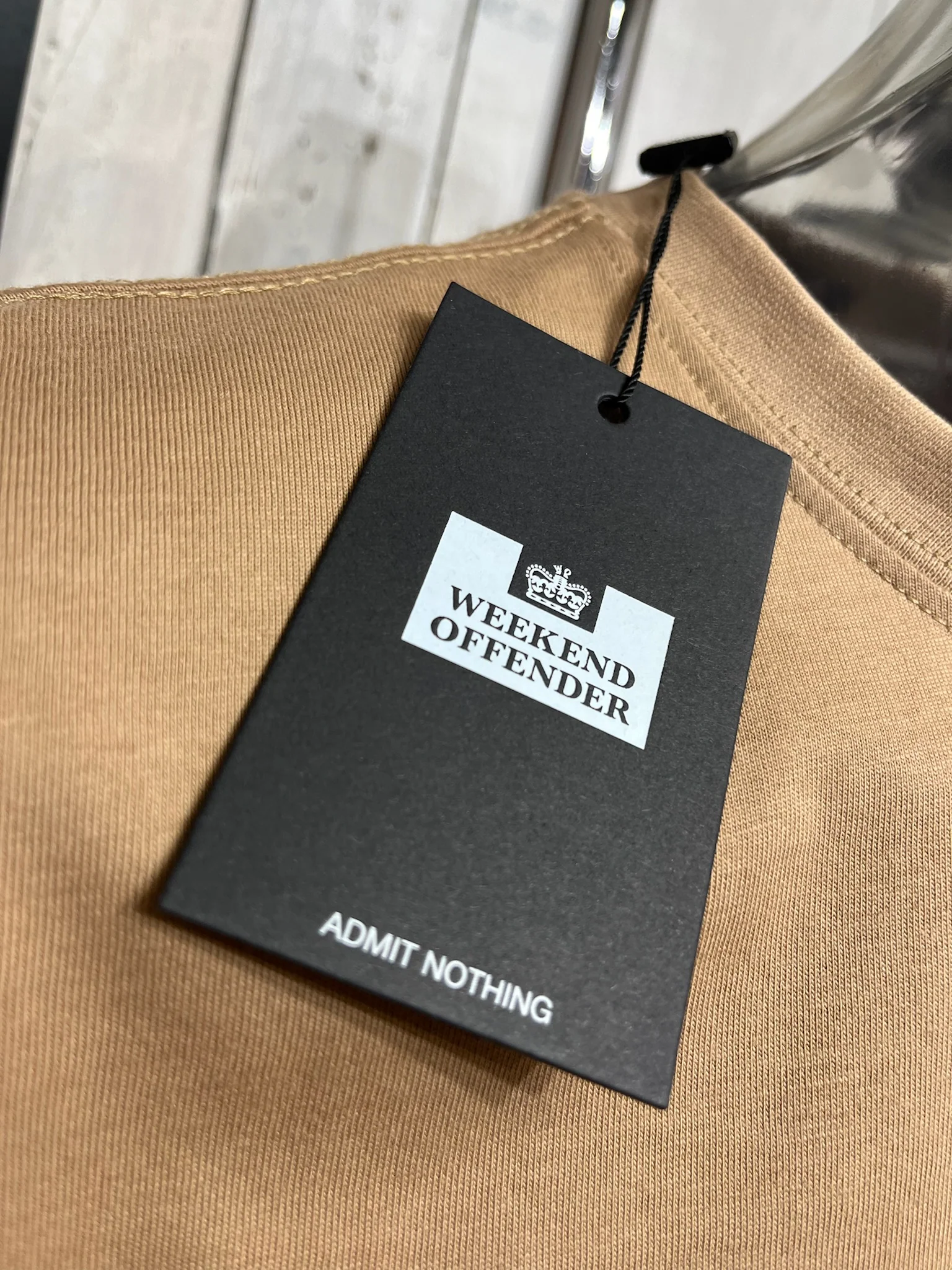 Weekend Offender AW24 Millergrove Tee - Cognac/Pure Orange - Image 3