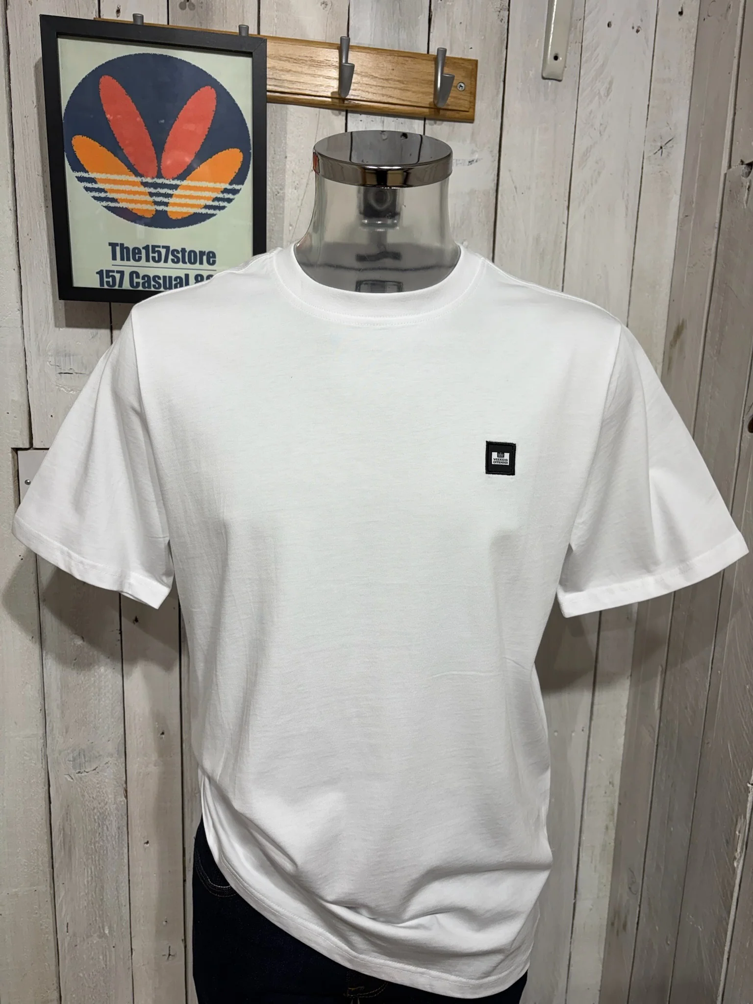 Weekend Offender Brooklands Tee - White - NEW FIT.