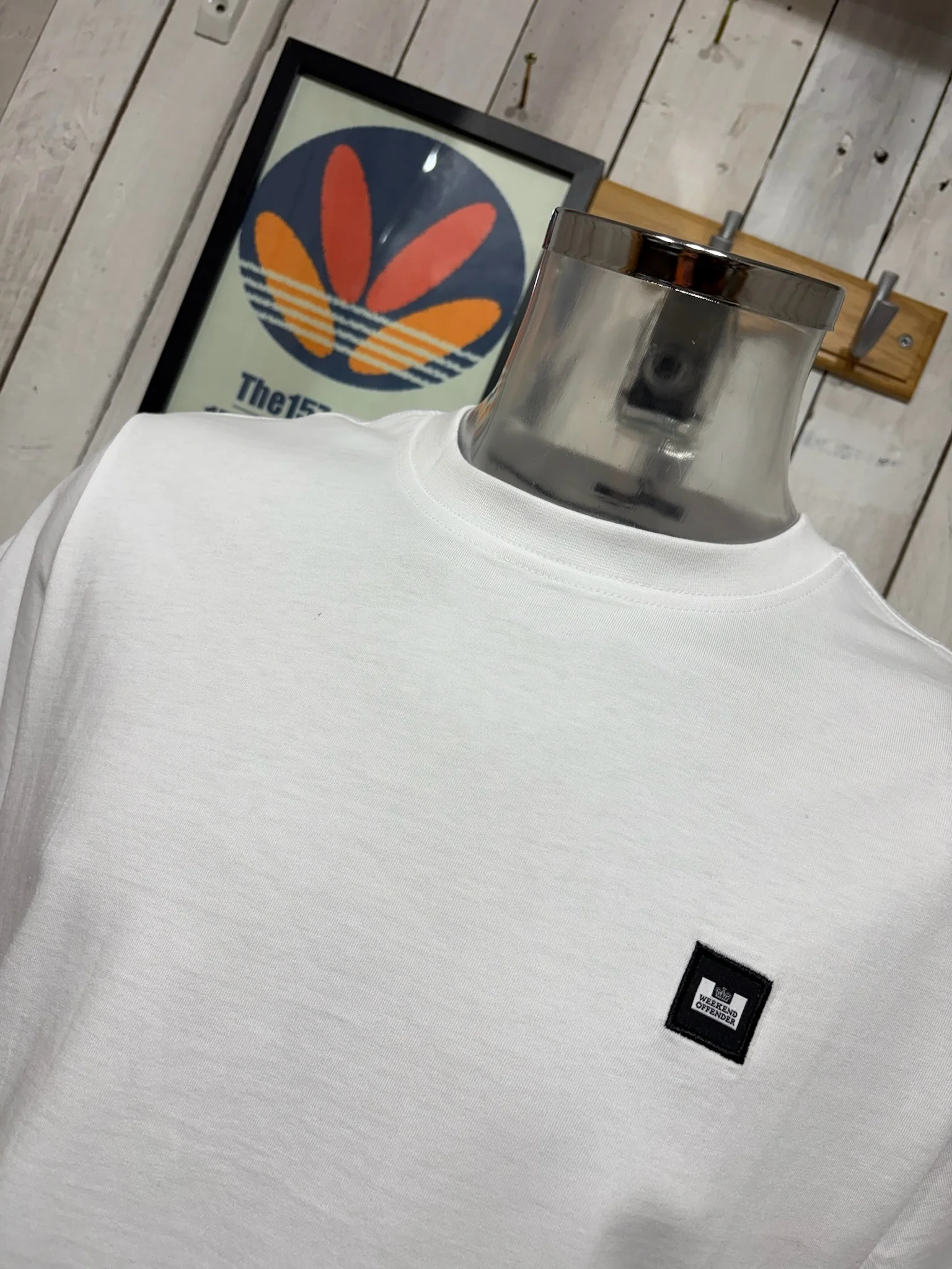 Weekend Offender Brooklands Tee - White - NEW FIT. - Image 2