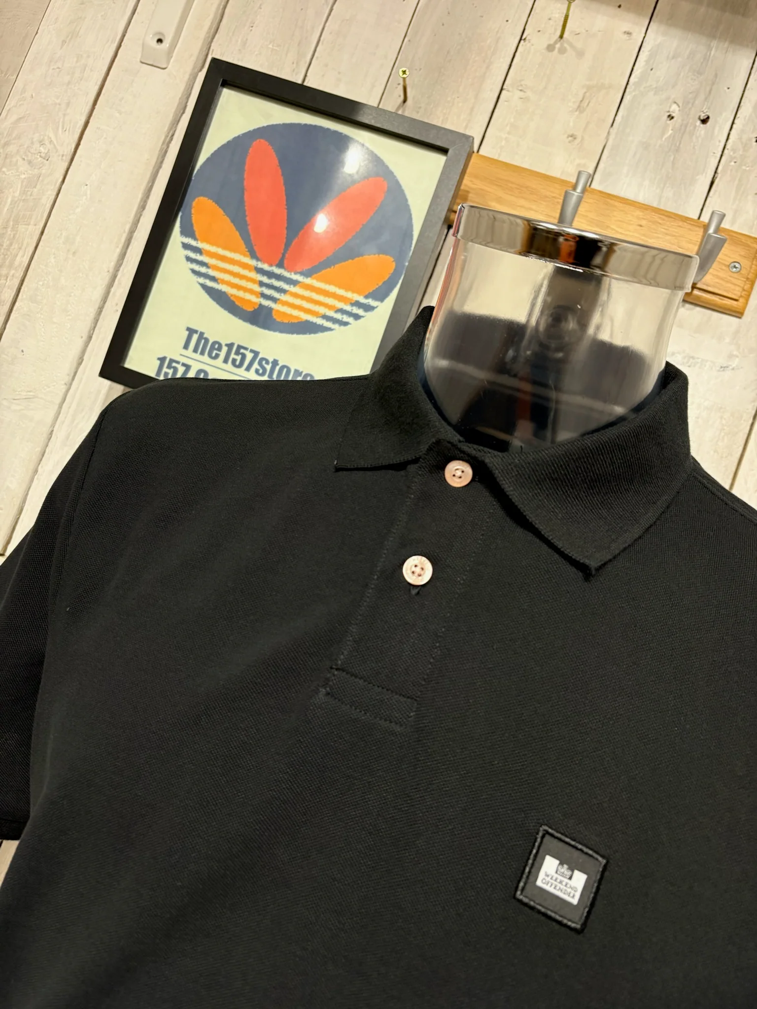 Weekend Offender Caneiros Polo - Black - Image 2