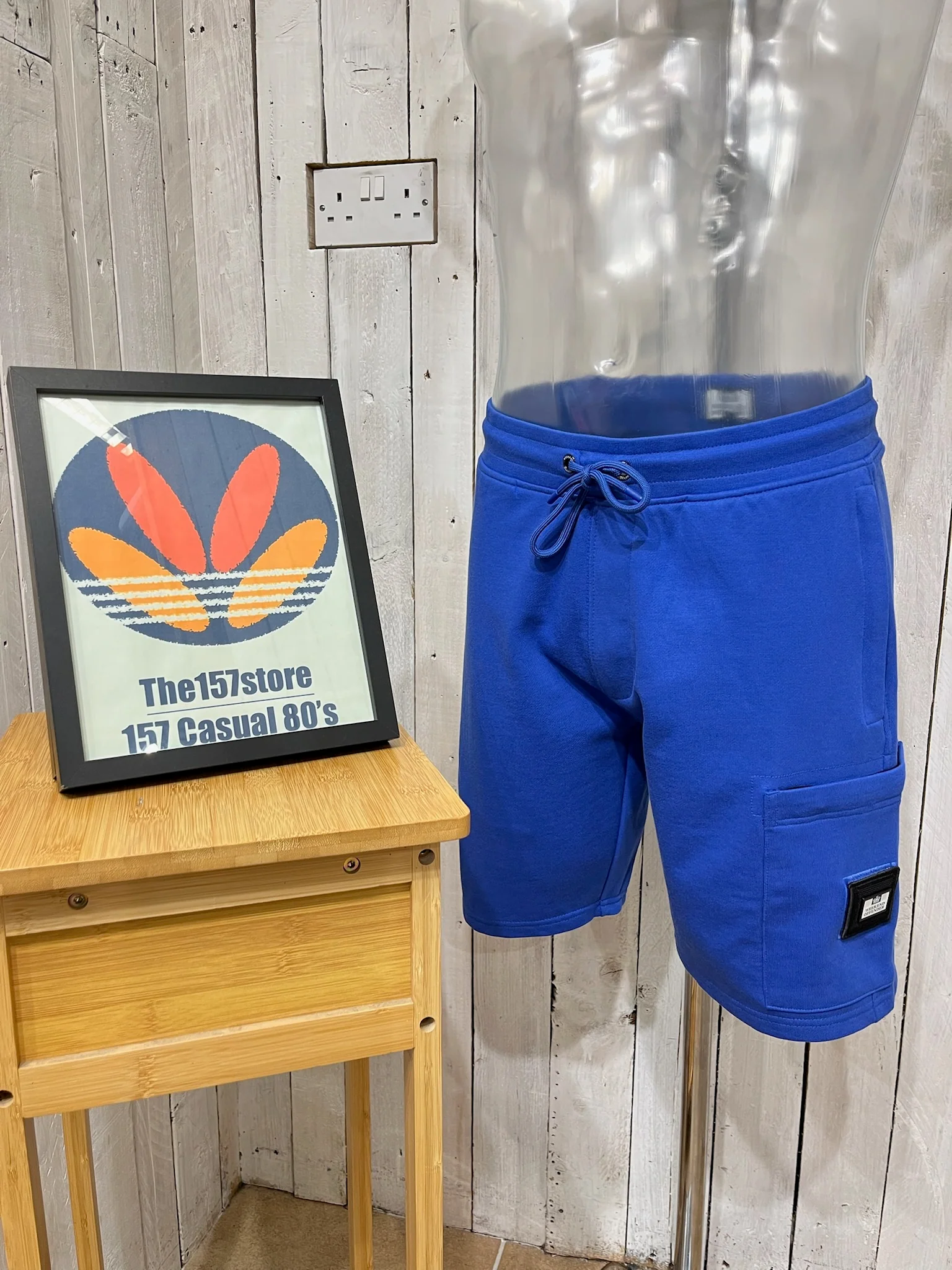 Weekend Offender Hawkins Jog Cargo Shorts - Bluebell