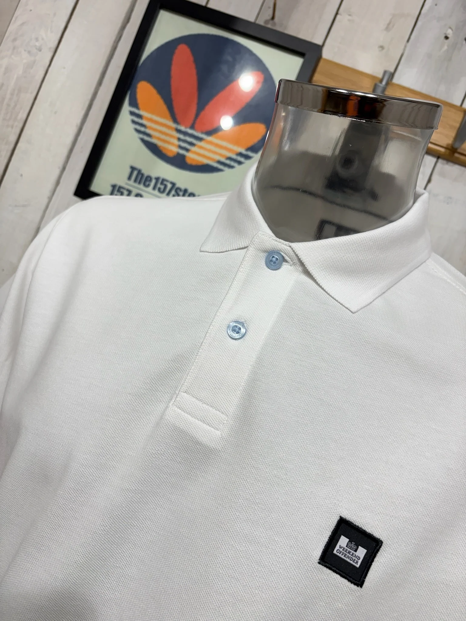 Weekend Offender Heathcote Polo - White - NEW FIT. - Image 2