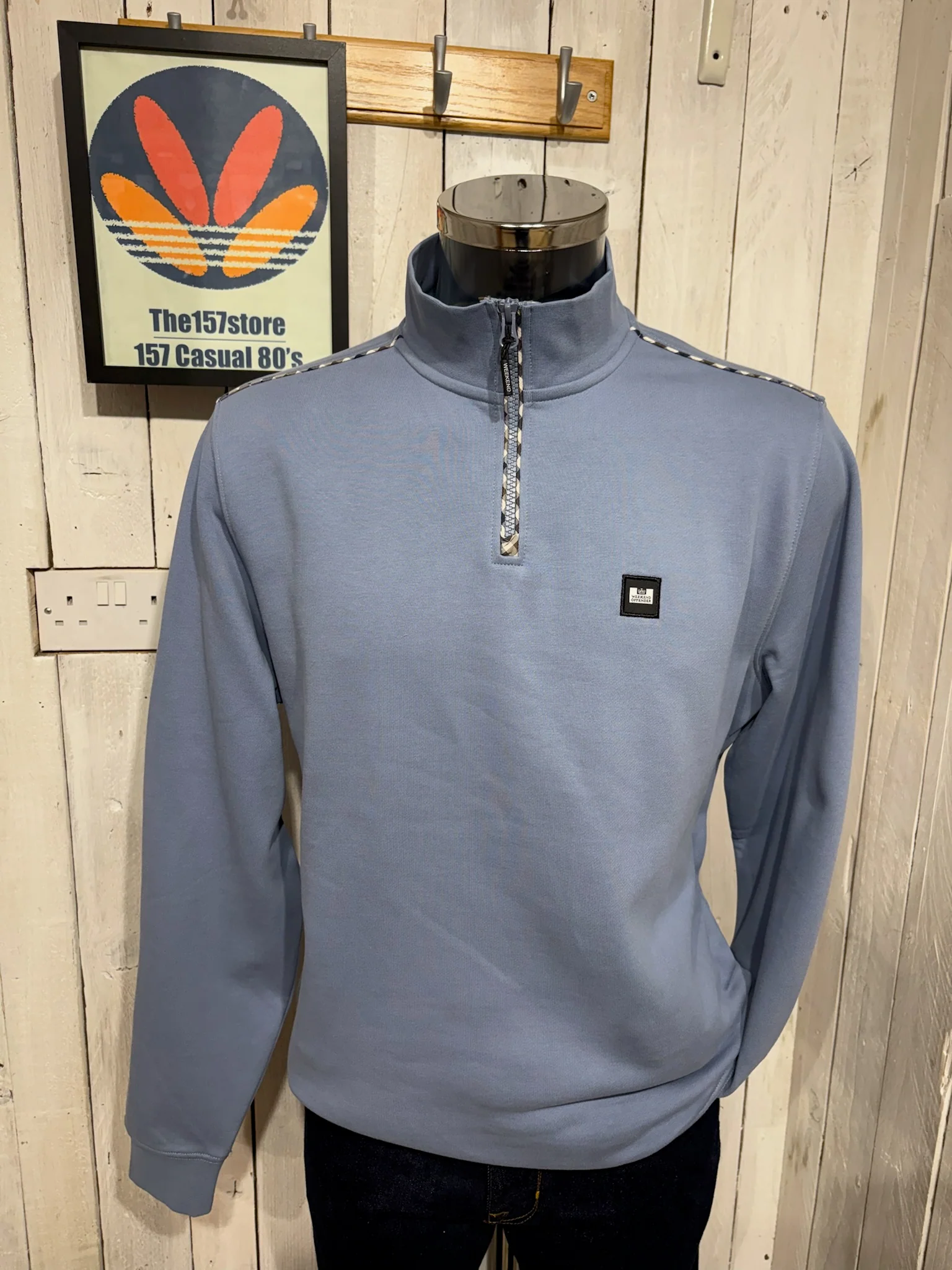 Weekend Offender Matisa Sweat - Blue Shadow (House Check)