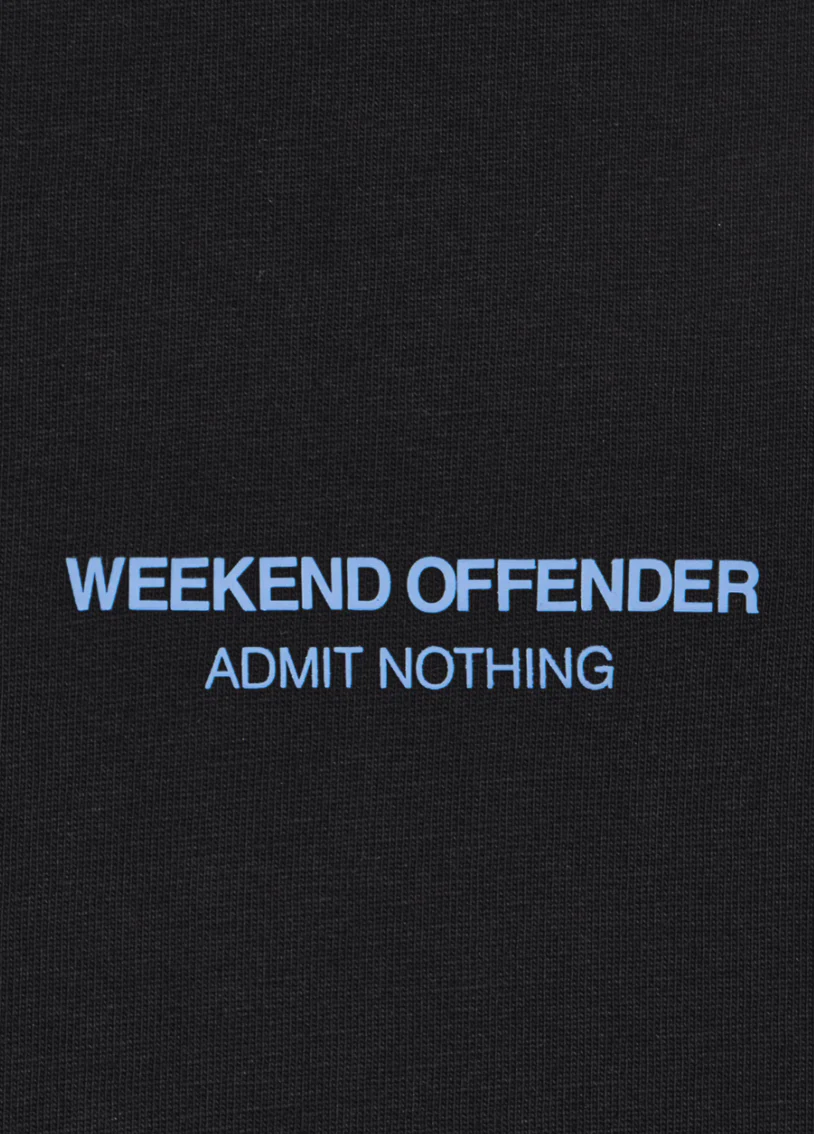 Weekend Offender Millergrove Tee - Black / Blue Shadow - Image 2