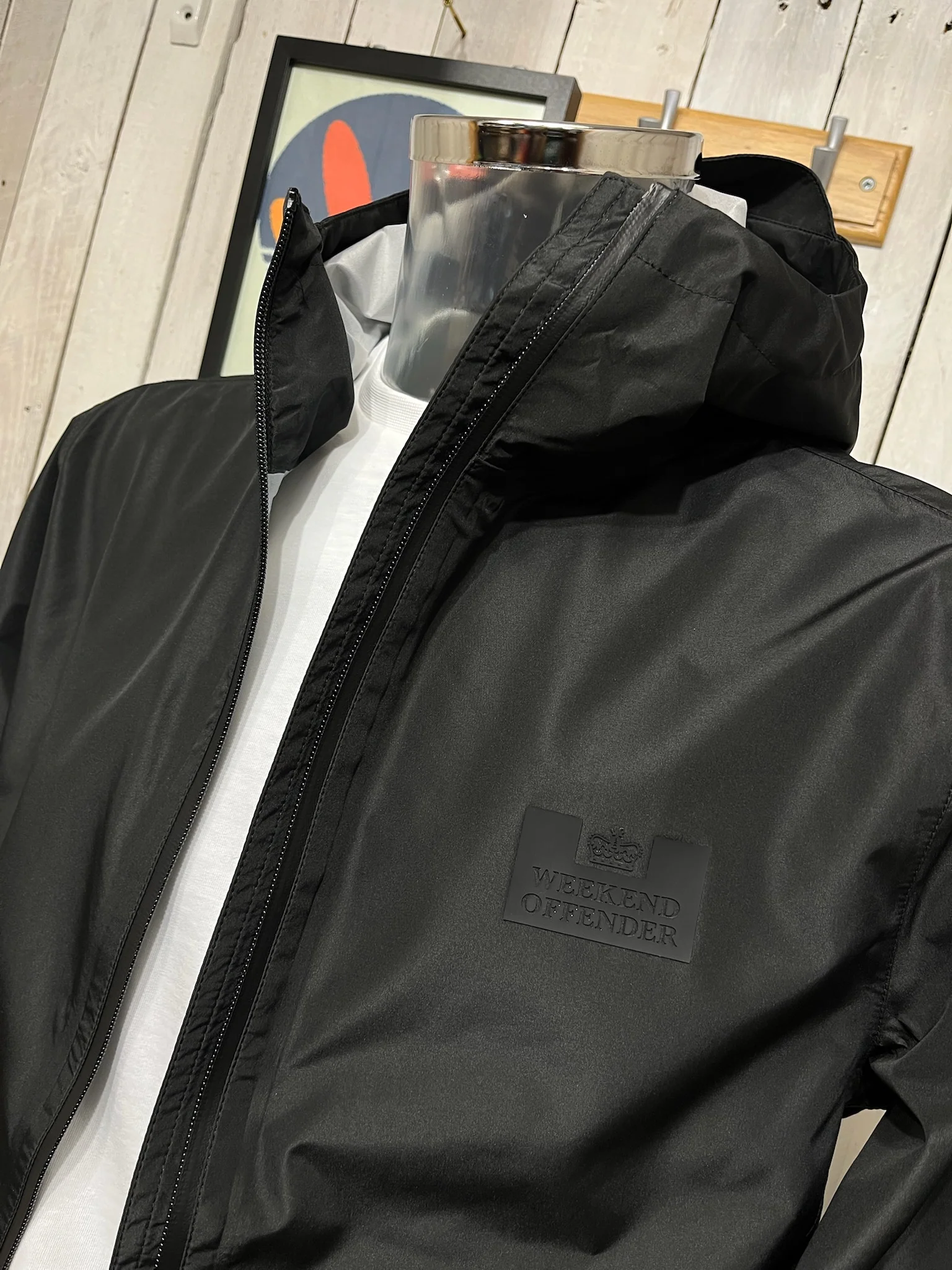 Weekend Offender Pack-Away Jacket - Black (Waterproof) - Image 6