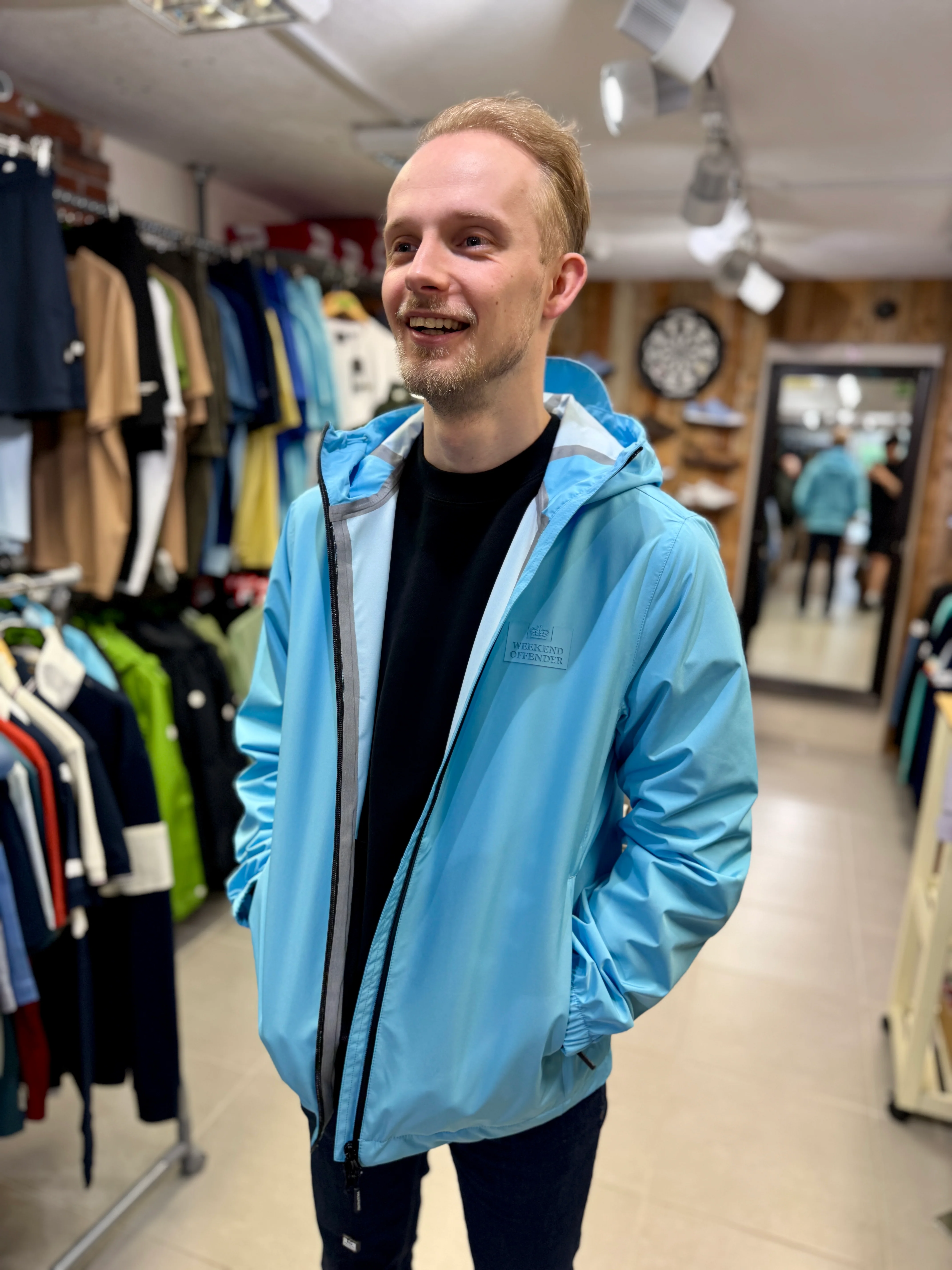 Weekend Offender Pack-Away Jacket - Ocean Wave (Waterproof) - Image 3
