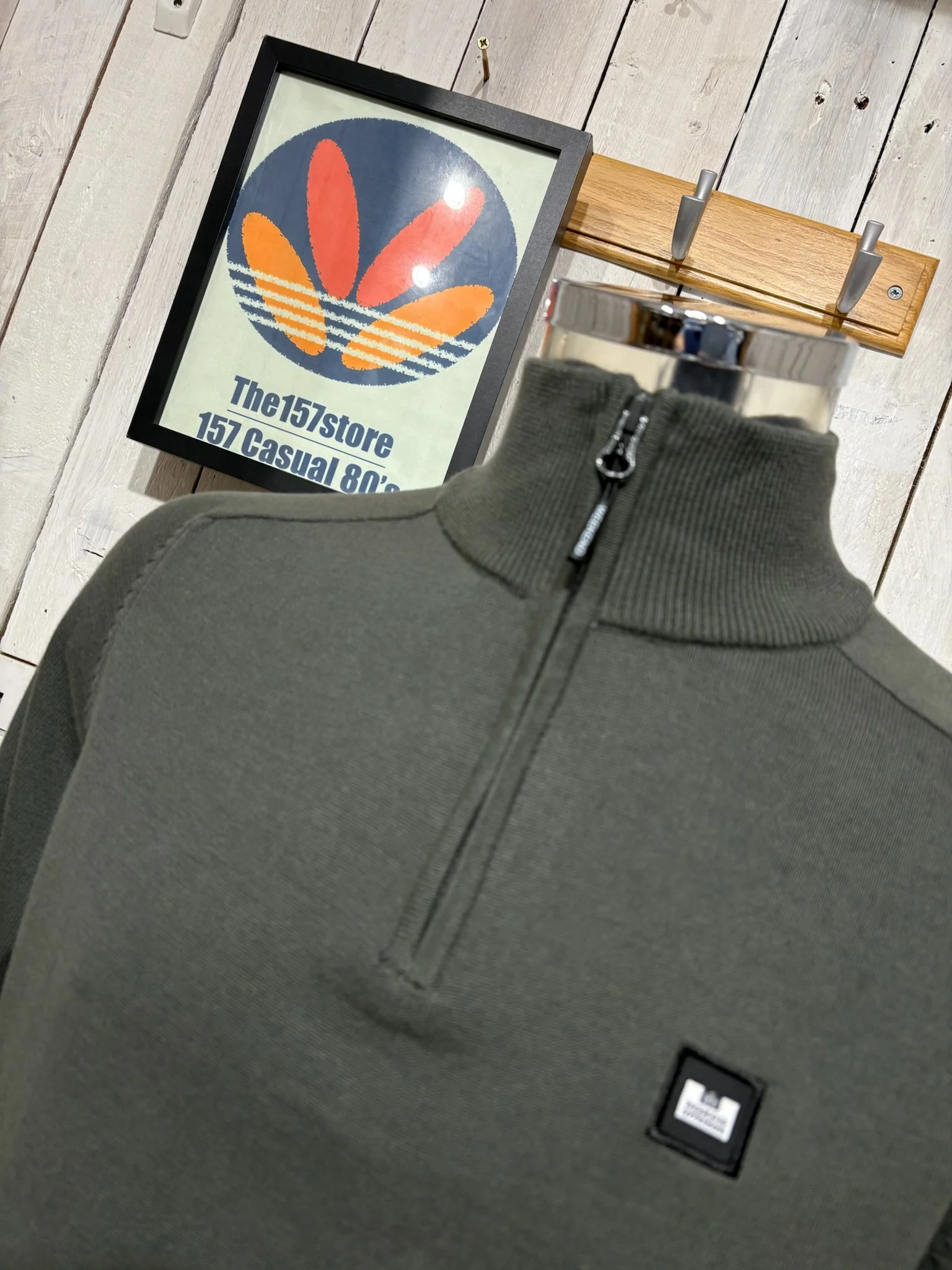 Weekend Offender Pierre Knit - Black Forest Green - Image 3