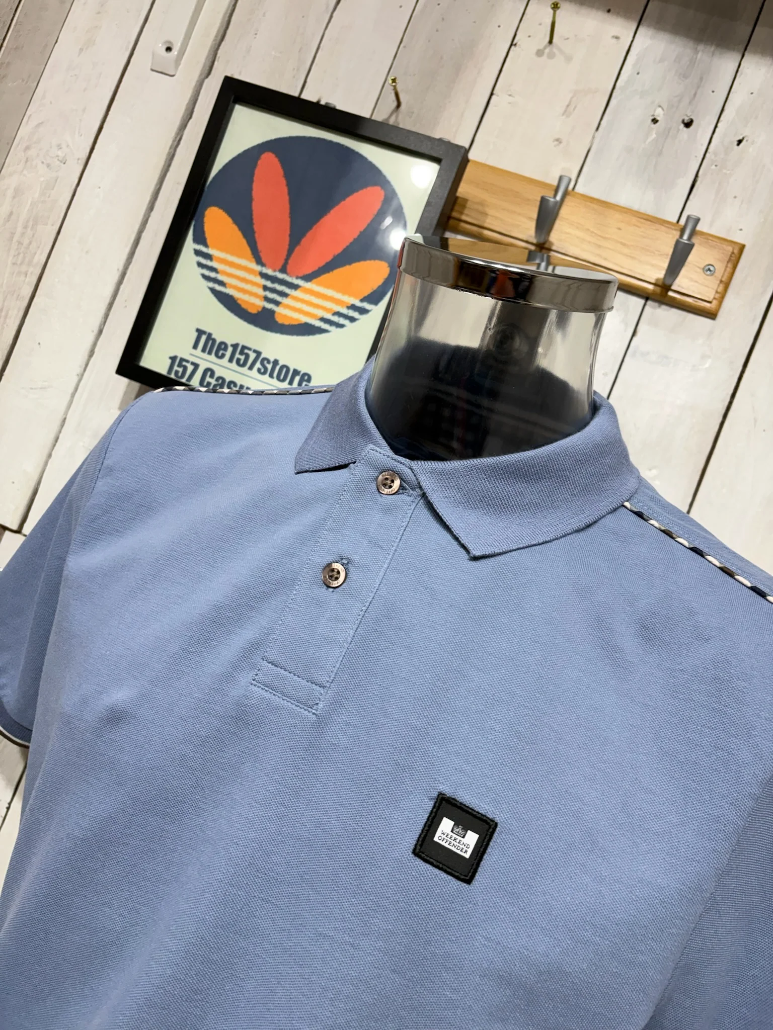 Weekend Offender Sakai Polo - Blue Shadow - Image 2