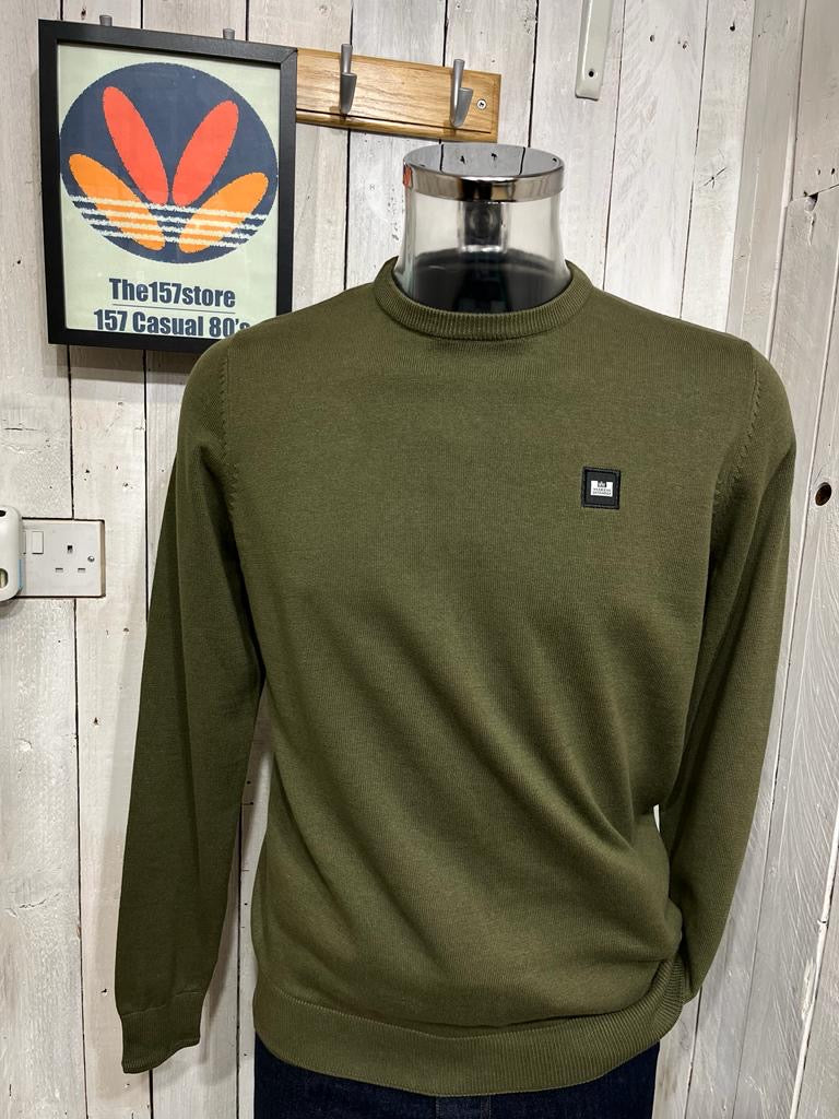 Weekend Offender Solace Knit Jumper - Dark Castle Green