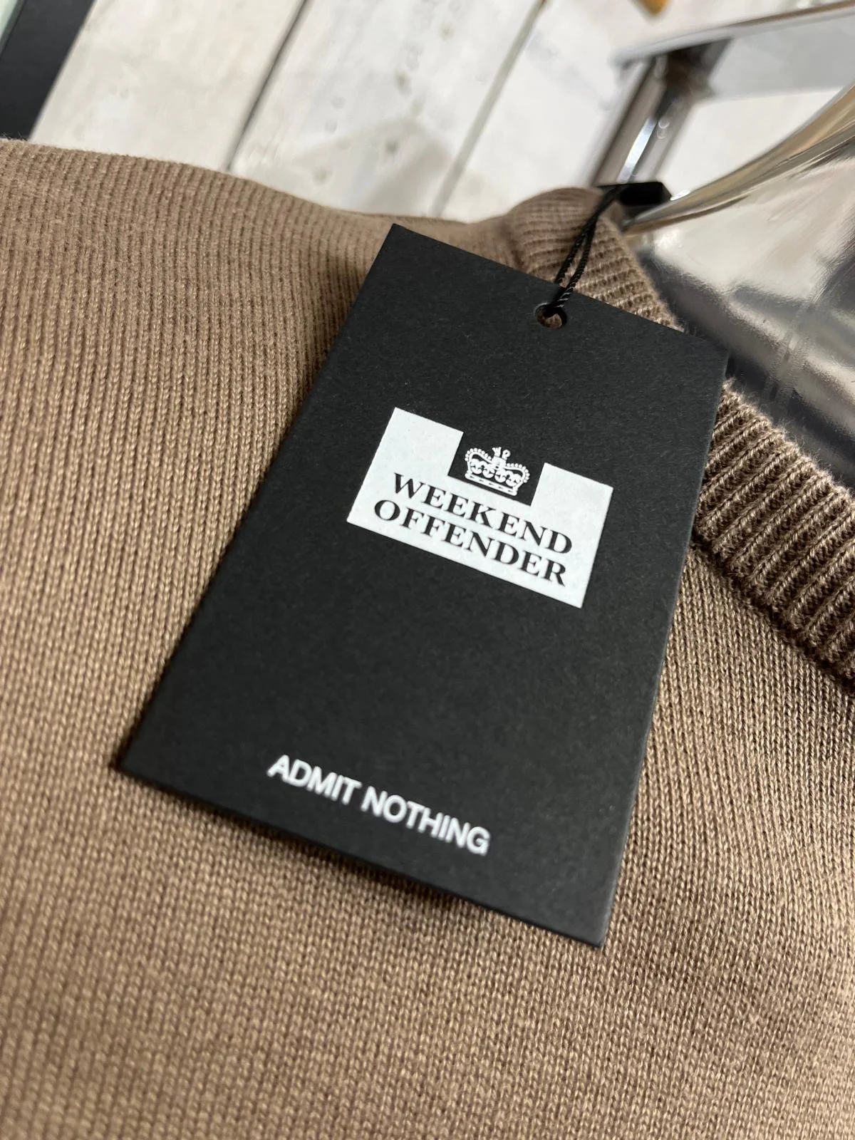 Weekend Offender Solace Knit Jumper - Mocha - Image 2