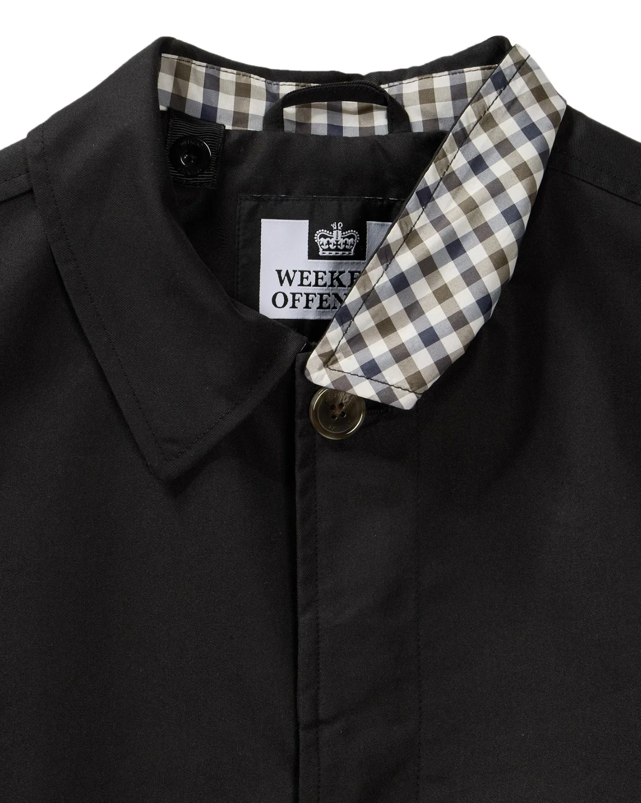 Weekend Offender Whitehouse Mac Jacket - Black (House Check) - Image 5