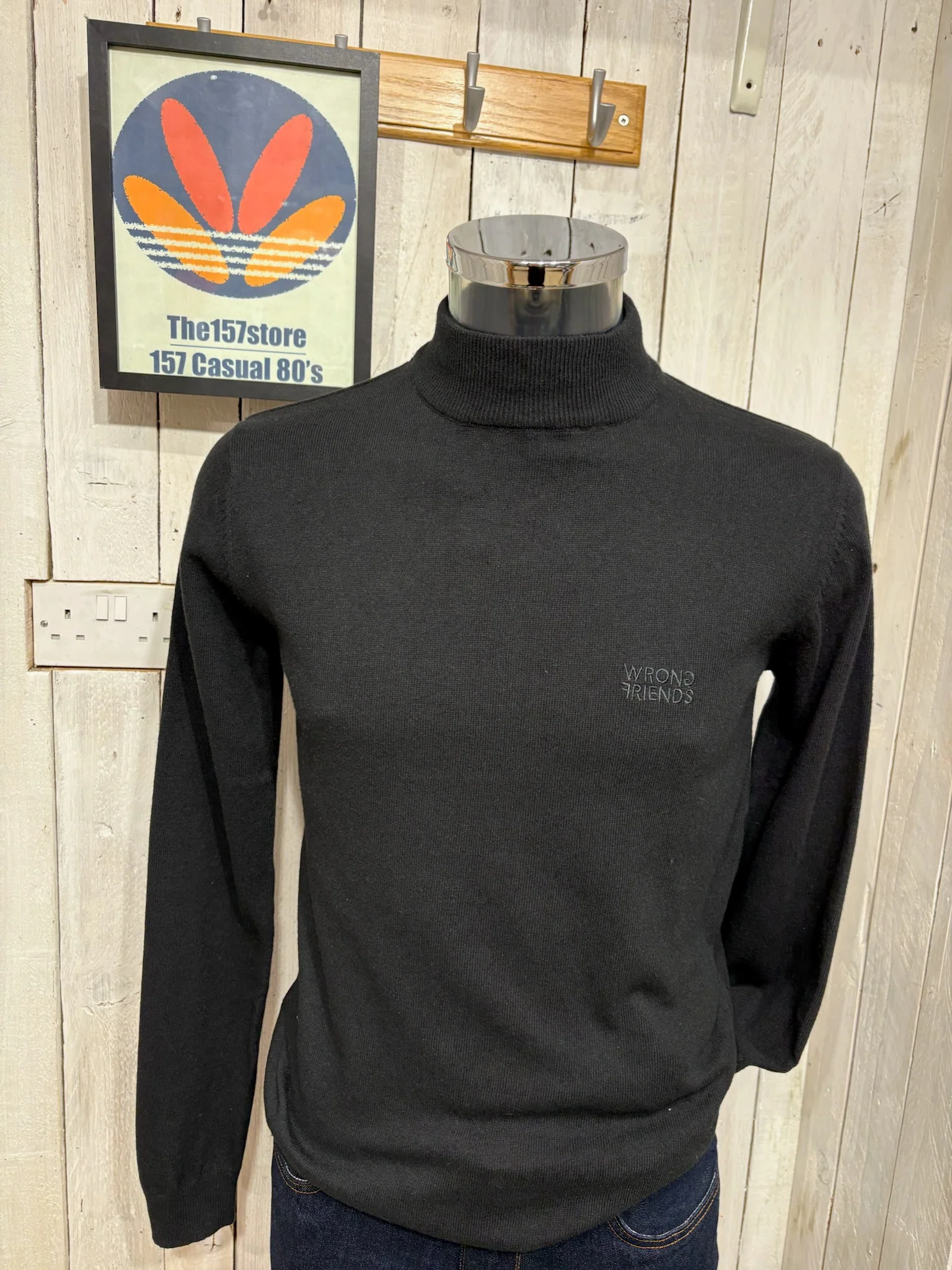 Wrong Friends Ayden Turtleneck Sweater - Black