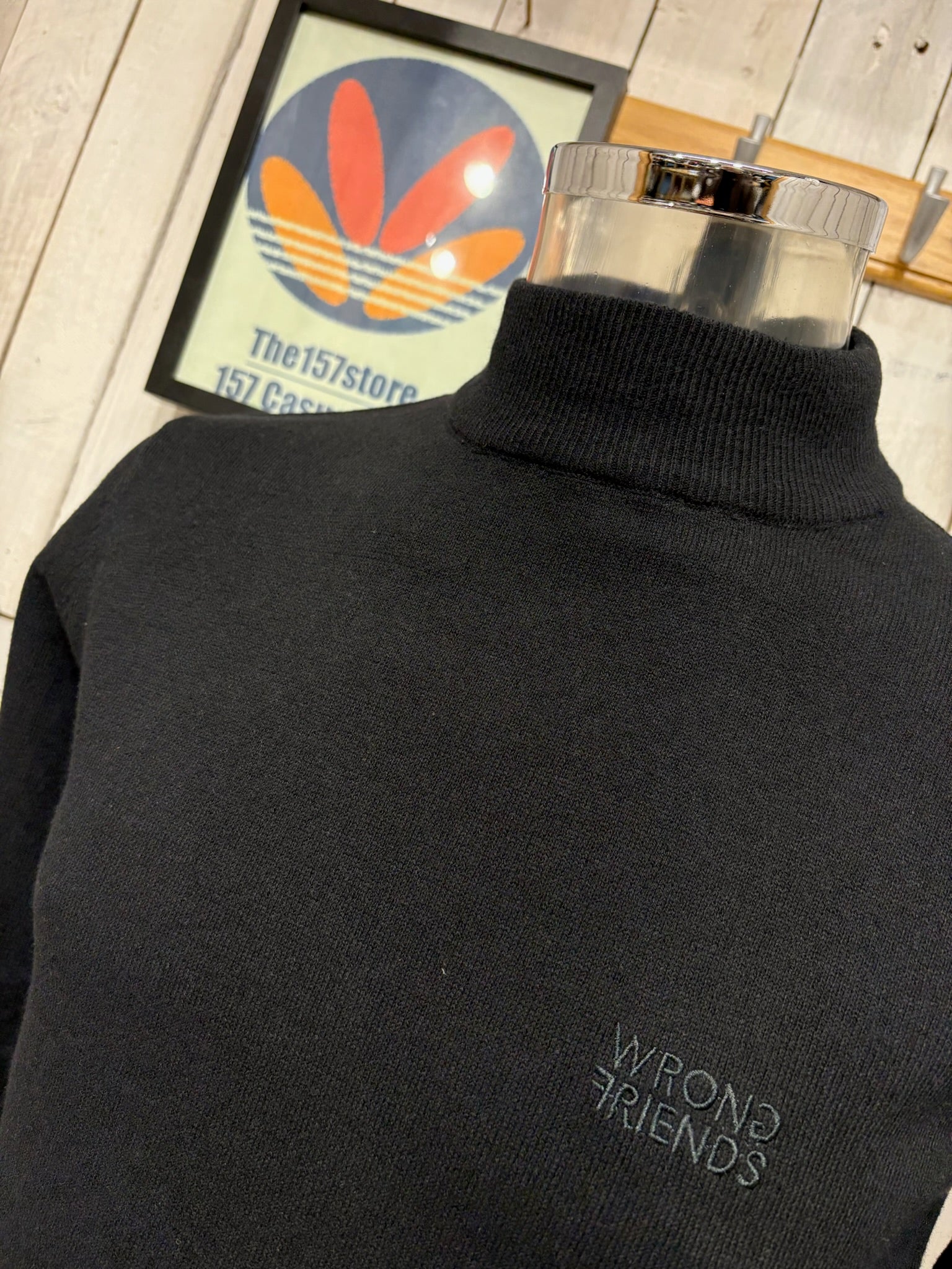 Wrong Friends Ayden Turtleneck Sweater - Black - Image 2