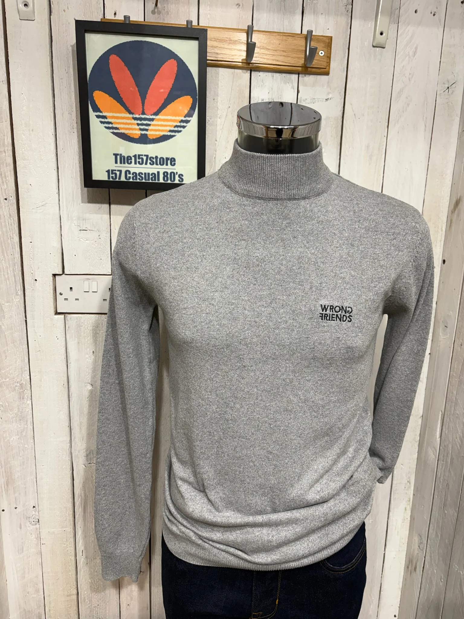 Wrong Friends Ayden Turtleneck Sweater - Grey