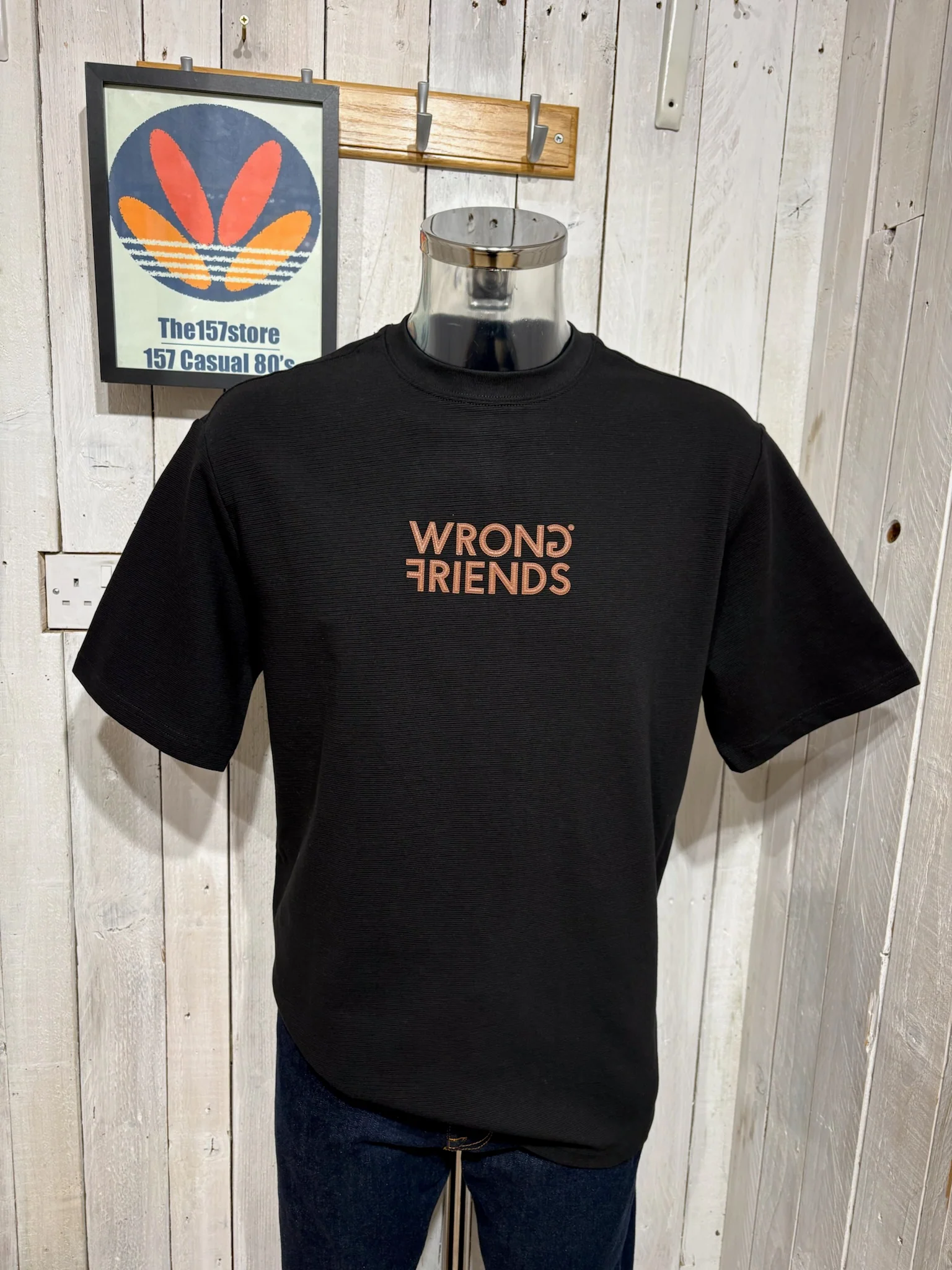 Wrong Friends Santiago Textured Tee - Black